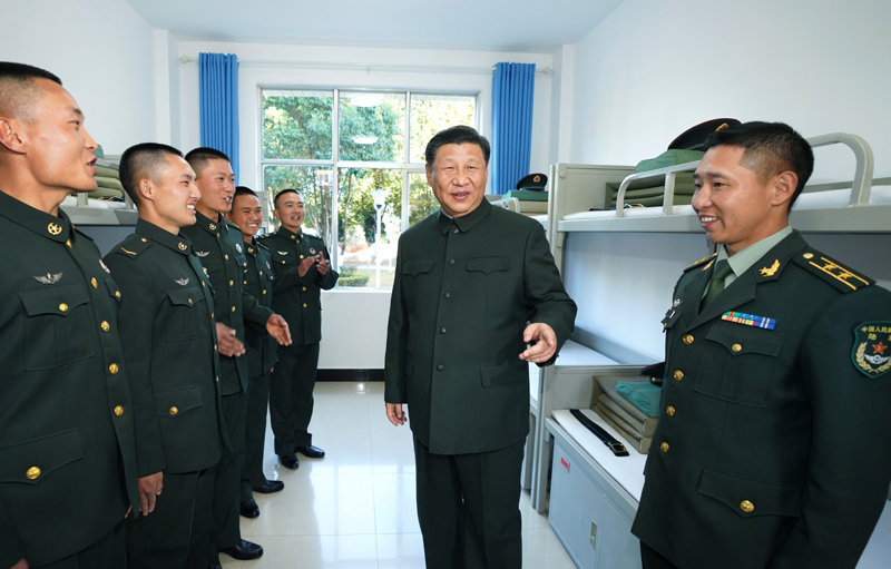 2020年1月19日，習(xí)近平主席視察駐云南部隊(duì),，深入邊防一線,，看望慰問(wèn)官兵。
