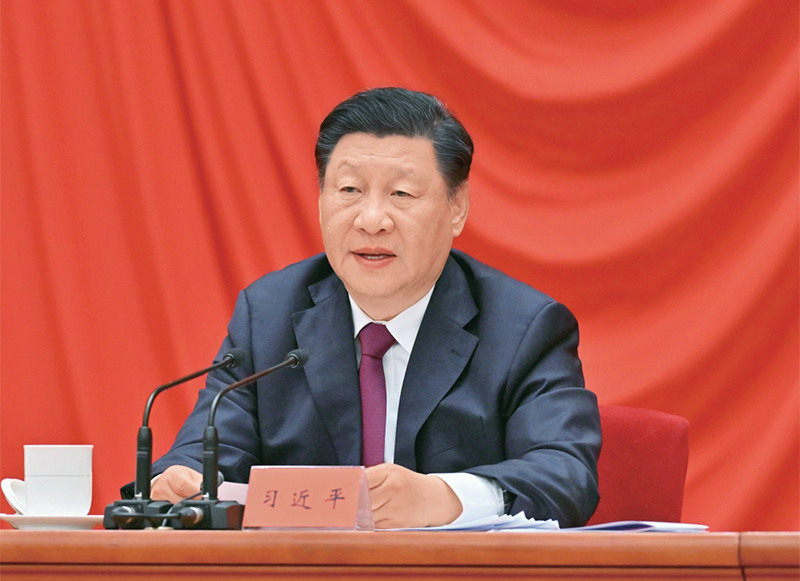 2022年5月10日,，慶祝中國共產(chǎn)主義青年團(tuán)成立100周年大會在北京人民大會堂隆重舉行。中共中央總書記、國家主席,、中央軍委主席習(xí)近平在大會上發(fā)表重要講話,。 新華社記者 岳月偉/攝